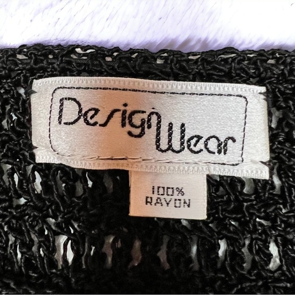 Vintage black Design Wear knit top. Size small. - Picture 2 of 3